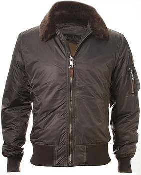 Бомбер Top Gun B-15 men's Heavy Duty Vintage Flight Bomber Jacket XL Brown TGJ1542BRXL