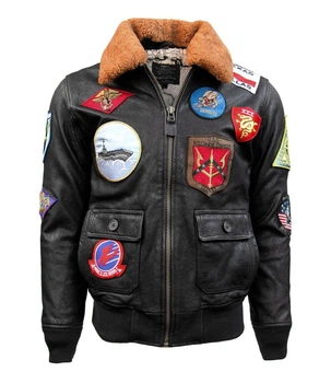 Кожаная куртка Top Gun 2 Maverick Official Signature Series Flight Jacket 2.0 XL Brown TG2XL