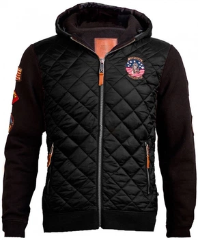 Куртка-реглан Top Gun Quilted Fleece Hoodie with Patches S Black TGJ1645BS