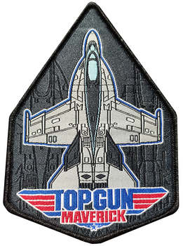 Нашивка Top Gun F-18 Maverick US Navy Fighter Black US5
