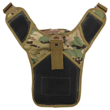 Рюкзак тактический патрульный однолямочный Military Rangers ZK-9112 размер 30x23x13см 9л Цвет: Камуфляж Multicam