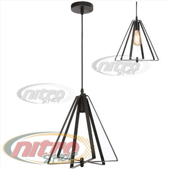 Светильник подвесной Люстра Horoz Electric MAXWELL макс.60Вт 220В E27 кабель(2x0.75mm2)-1м чёрный (021-012-0001)