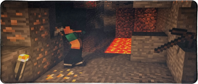 Игровая поверхность Minecraft Cave Lava 300*800 2мм