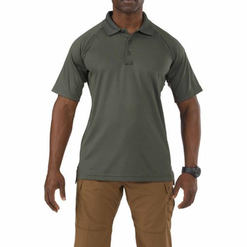 Футболка поло 5.11 Performance Polo - Short Sleeve Synthetic Knit 5.11 Tactical TDU Green M (Зелений)