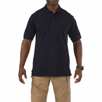 Футболка поло 5.11 Tactical Professional Polo - Short Sleeve 5.11 Tactical Dark Navy XS (Темно-синій) Тактична