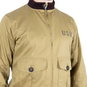 Куртка-Бомбер Usn-37J1 Pilot Jacket P1G Bush Brown L (Коричневый) Тактический