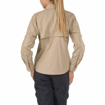Сорочка женская 5.11 Women's TACLITE Pro Long Sleeve Shirt 5.11 Tactical TDU Khaki, XS (Хаки) Тактическая