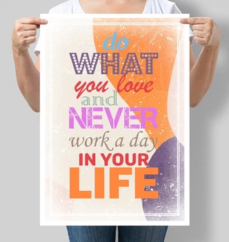 Постер Motivator Do what you love and never work a day in your life А3 30х42 см (М086_А3)
