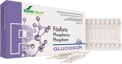 Харчова добавка Soria glucosor Fosforo 28 ампул x 2 мл (8422947170240)
