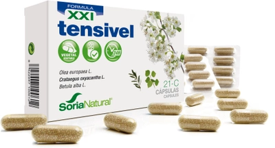 Харчова добавка Soria 21-C Tensivel 600 мг 30 капсул (8422947100612)
