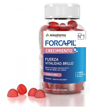 Вітаміни для волосся та шкіри Arkopharma Forcapil Growth 60 желейних цукерок (8428148464140)