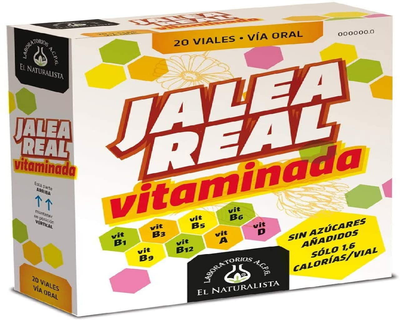Вітаміни El Naturalista Jalea Real Vitaminada 20 флаконів Abre Facil (8410914330261)