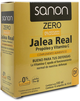 Вітаміни Sanon Jalea Real Propóleo y Vitamina C Zero 10 ампул De 1 (8436556086779)