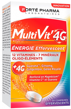 Suplement diety Forte Pharma Multivit 4g Energy 30 Tabletki musujące (8470002011472)