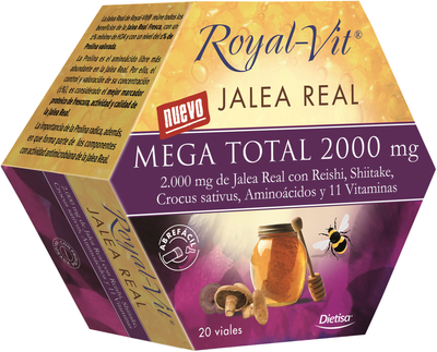 Харчова добавка Dietisa Royal Vit Mega Total 2000 мг 20 флаконів (3175681120266)