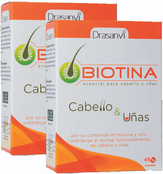 Suplement diety Drasanvi Biotin 400 Mcg 45 tabletek (8436044512032)
