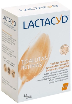 Вологі серветки для інтимної гігієни Lactacyd Intimate Wipes 10 Units (8470003045278)