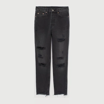 Джинси Slim Fit жіночі H&M Divided 0640021 34P Темно-сірі (7000000000180)