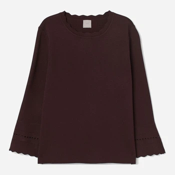 Джемпер женский H&M 0732081 XS Бордовый (7000000000240)