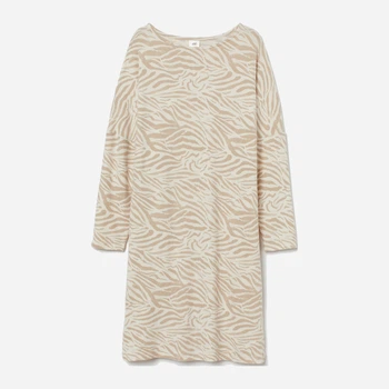 Сукня коротка осіння жіноча H&M 0823427 XS Бежева (7000000000429)