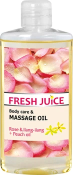 Олія для догляду та масажу Fresh Juice Rose&Ilang-Ilang + Peach oil 150 мл (4823015928789)