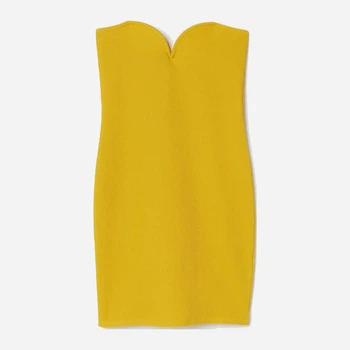 Сукня коротка літня жіноча H&M 0978834 XL Жовта (7000000001122)