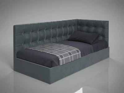 Кровать-диван BNB GrenadineDesign с подъемным механизмом каркас дерево 140x200 серый