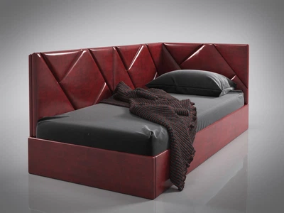 Кровать-диван BNB BaileysDesign без подъемного механизма 160x190 бордовый