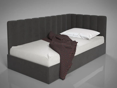 Кровать-диван BNB BacardiDesign с подъемным механизмом каркас дерево 140x200 серый