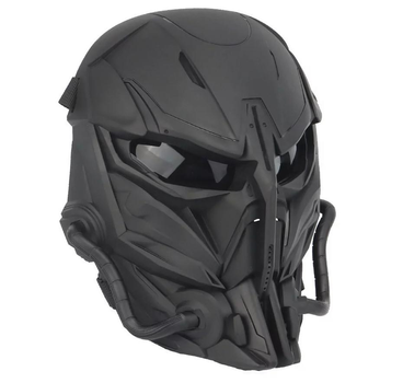 Тактична маска Full Face Combat для обличчя Чорний (Kali)