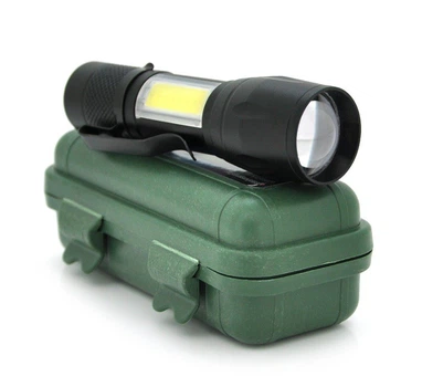 Ліхтарик ручний Voltronic 511COB, 3WLED+COB, 3 режими, алюміній, акумулятор, IP44