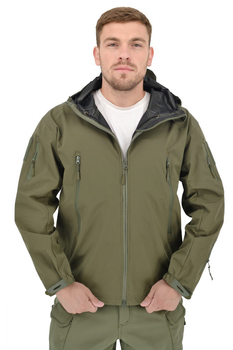 Легка тактична літня куртка (вітрівка, парка) з капюшоном Warrior Wear JA-24 Olive Green 3XL