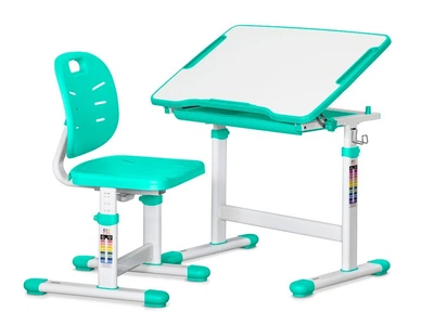 Комплект парта та стілець Evo-kids Evo-06 Ergo стільниця біла/колір пластику зелений Evo-06 Ergo Z