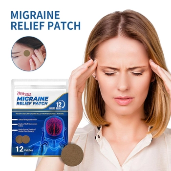 Пластир від головного болю та мігрені Migraine Relief Patch 12 шт