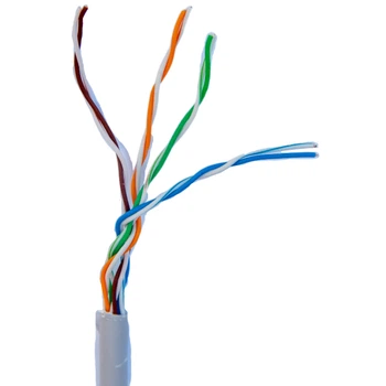 Кабель кручена пара GEAR UTP 4x2x0,51 Cat5E, CCA, для внутрішніх робіт, сірий,305m
