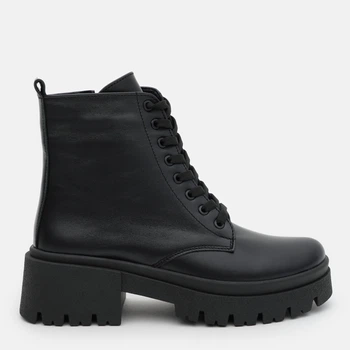 Женские демисезонные ботинки кожаные высокие PARADIZE SHOES B-1027 36 23.5 см Черные (ROZ6400177549)