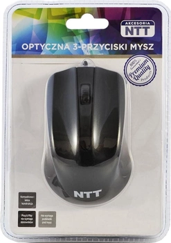 Mysz NTT USB Czarny (NTT-MUS-3B-01)