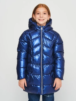 Дитяче зимове пальто для дівчинки Minoti 16coat 2 39807JNR 92-98 см Синє (5063025205282)