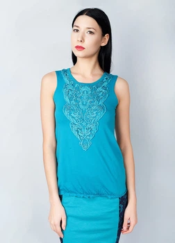 Майка жіноча Lila S Бірюзовий (NLS-3453-Turquoise)