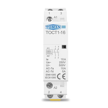 Контактор модульный 2P 16А 2NO 220V [TOCT1-16-AC-2NO] TOCT1-16 TOMZN