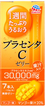 Питьевая плацента в форме желе со вкусом манго 3 Earth Placenta C Jelly Mango10 г (4901080661210)
