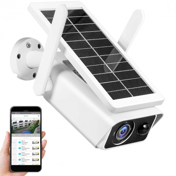 Автономна бездротова IP камера Wi Fi з датчиком руху і сонячною батареєю 2 MP AP IP Solar APP ICSEE