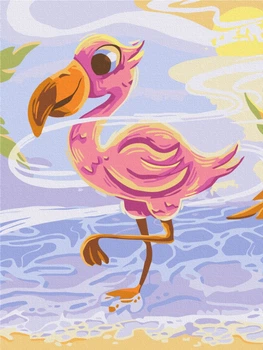 Картина по номерам Brushme Милое фламинго © Didevych Kateryna 30x40 см KBS0143