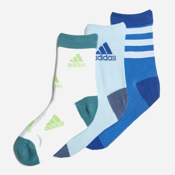 Набор детских носков хлопковых 3 пары Adidas Lk Socks IJ8267 S Bright Royal (4066763877019)