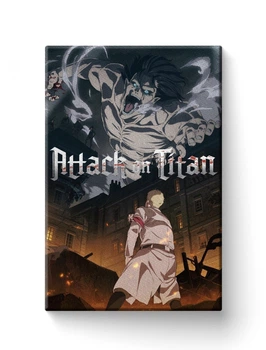 Картина FNBK Атака Титанов 3 аниме (Attack on Titan) 30x40 см