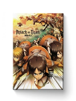 Картина FNBK Атака Титанов 4 аниме (Attack on Titan) 30x40 см