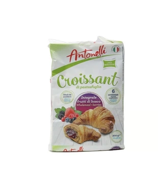 Круасаны цельнозерновые с ягодной начинкой Antonelli Wholemeal Berries Croissant 6 шт 300г