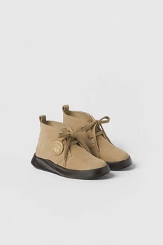 Замшеві черевики Zara пд9176 бежеві 37