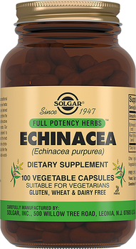 Харчова добавка Solgar Echinacea 100 капсул (33984038707)
