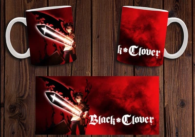 Кружка CupKit "Чорна конюшина / Black Clover" №11 330мл біла